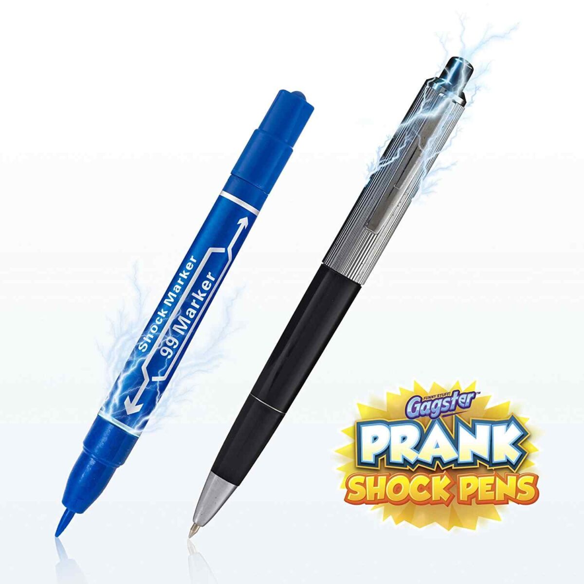 Prank Shock Pens - Electric Shocking Pen and Marker Set of 2