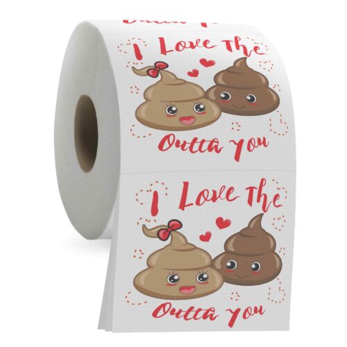 funny gifts for wife funny guy giftsI Love The Poop Outta You Toilet Paper - Funny Prank Gift for Birthdays and Anniversaries