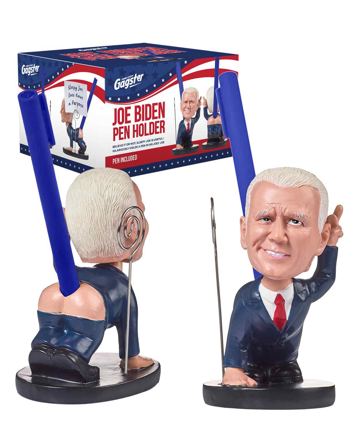 Biden Pen Holder - Hilarious Joe Biden Bobblehead Figurine Pen Holder